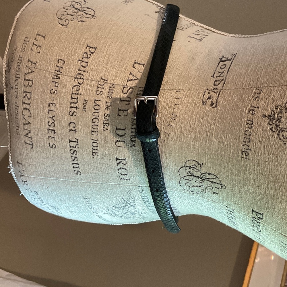 Talbots Black Textured Belt